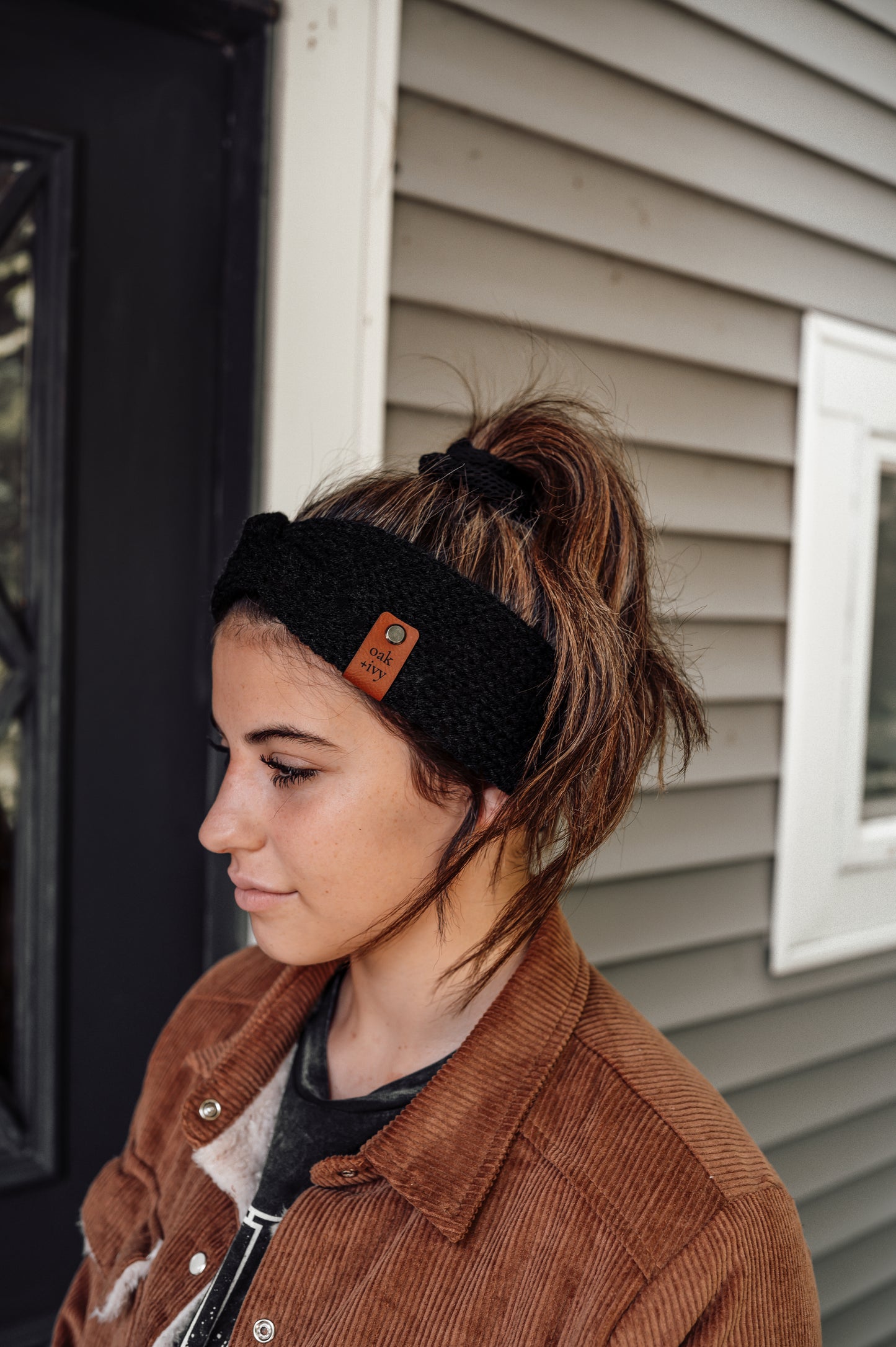 black-knit-headband