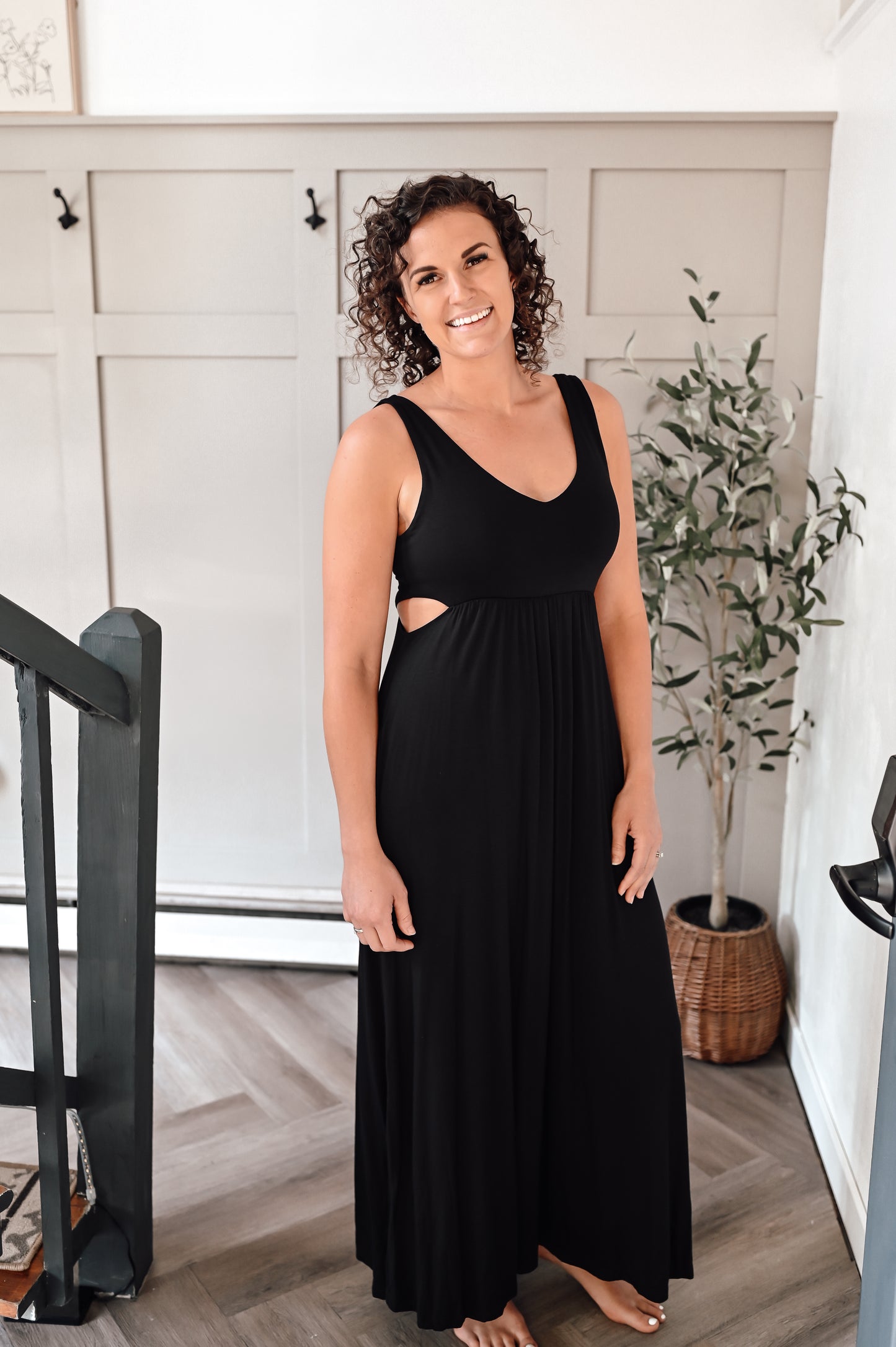black-midi-dress