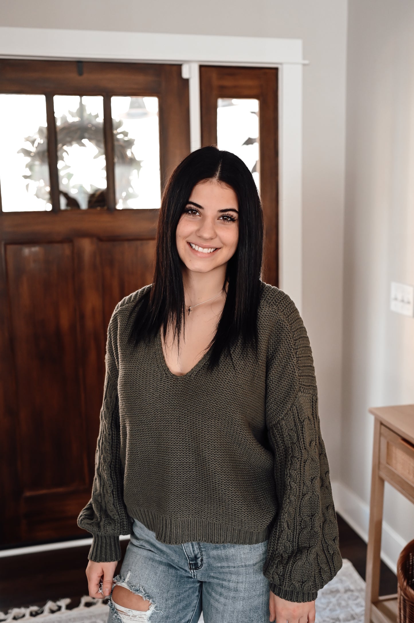 Slouchy V-Neck Sweater *FINAL SALE*