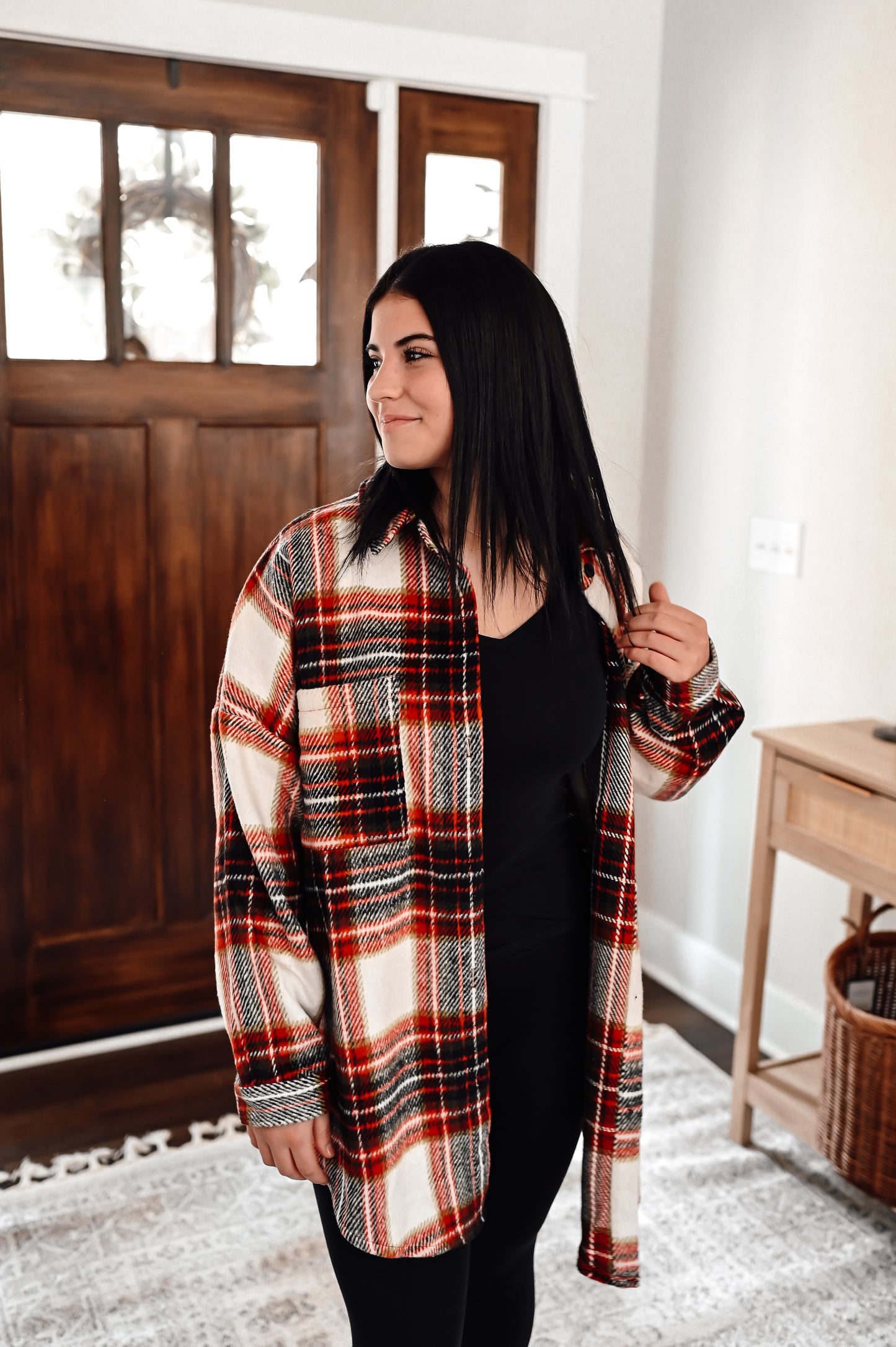 Oversized Plaid Shirt Jacket *FINAL SALE*