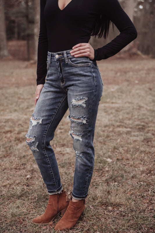 Judy Blue Boyfriend Fit Jeans *FINAL SALE*
