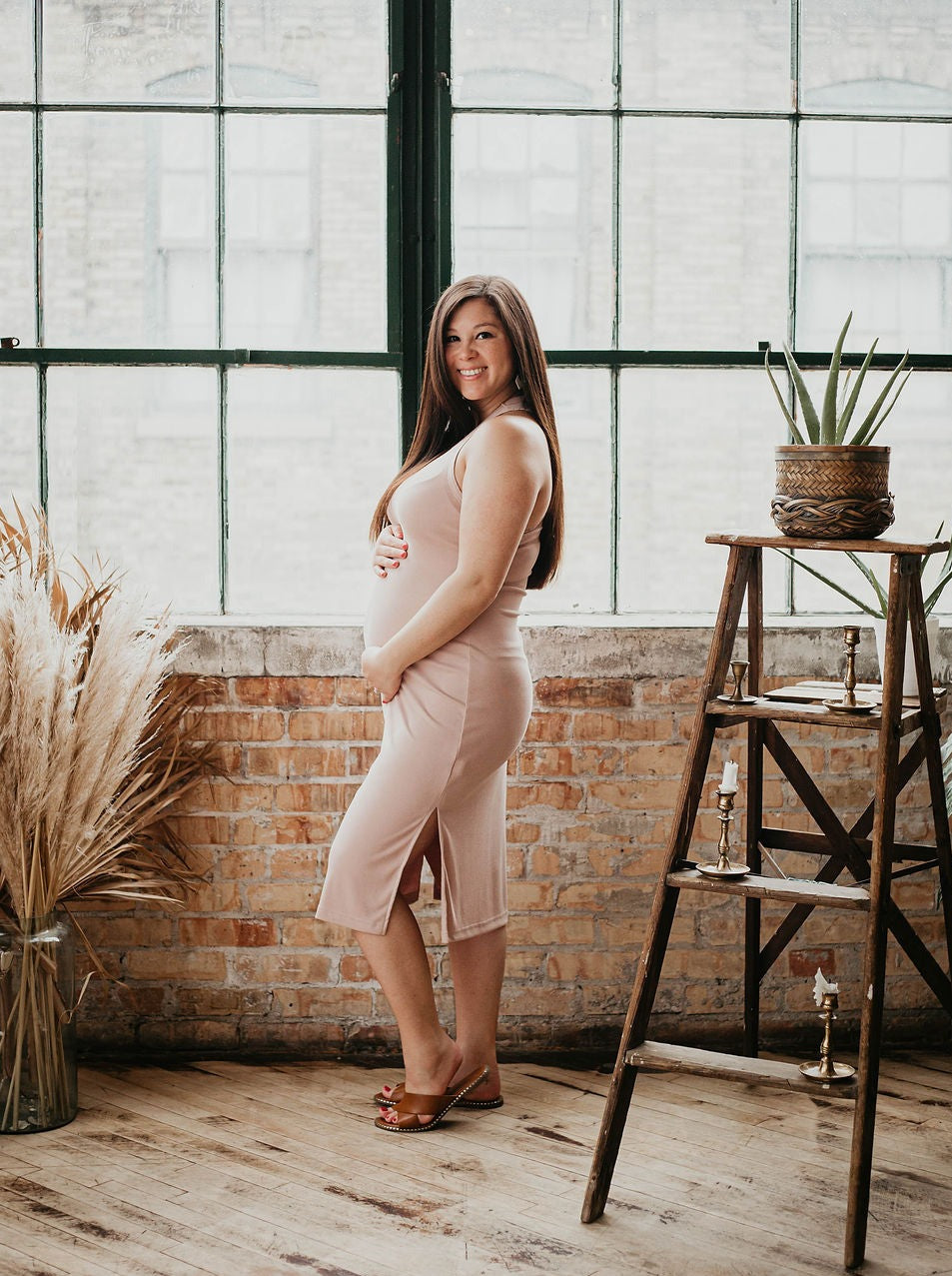 maternity-ribbed-tank-midi-dress