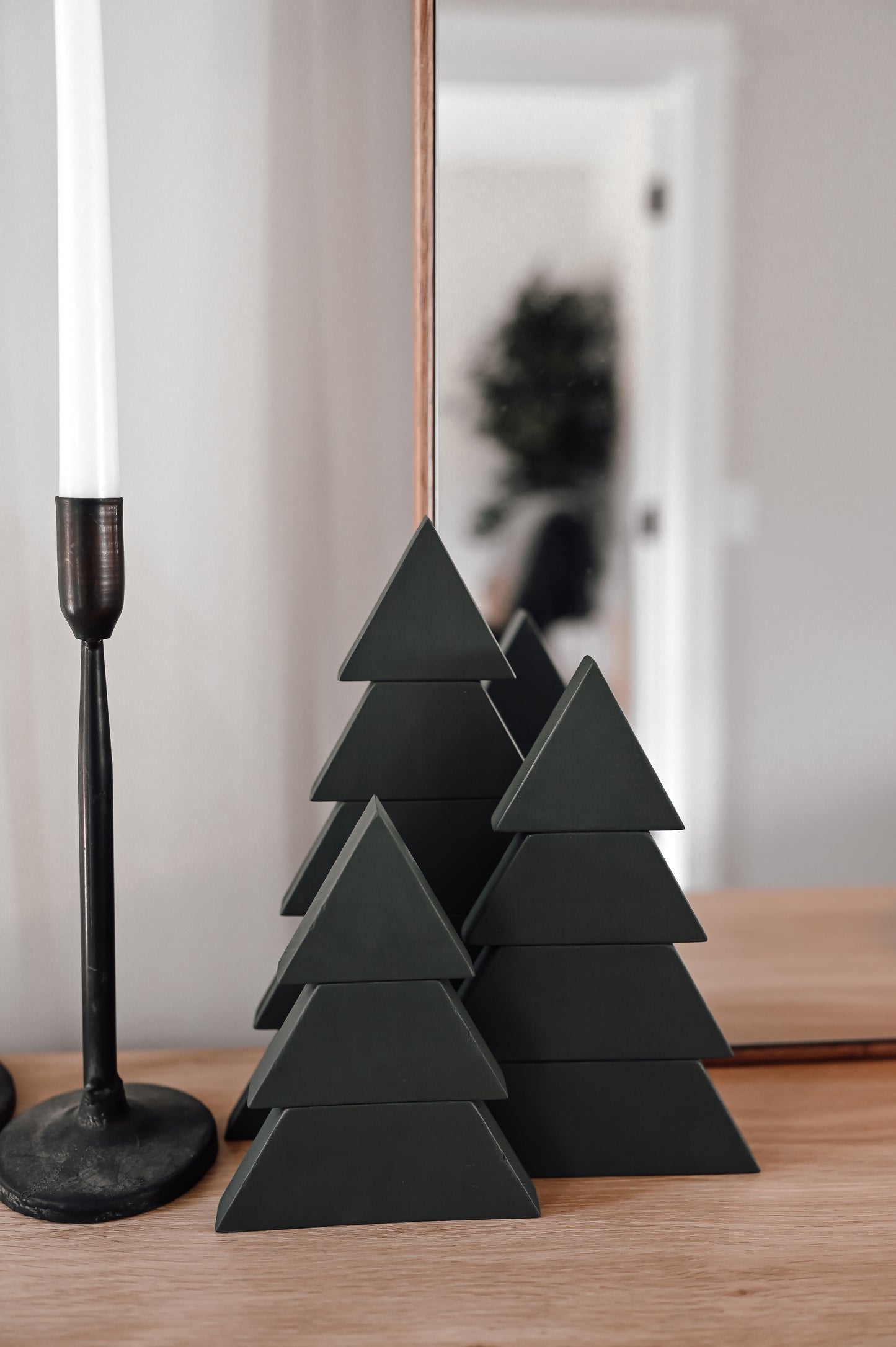 Wood Christmas Trees - Green