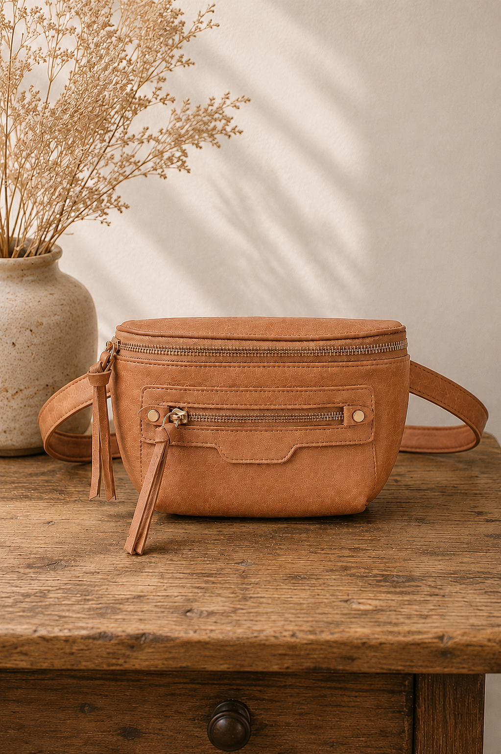Astrid Sling Bag - Caramel