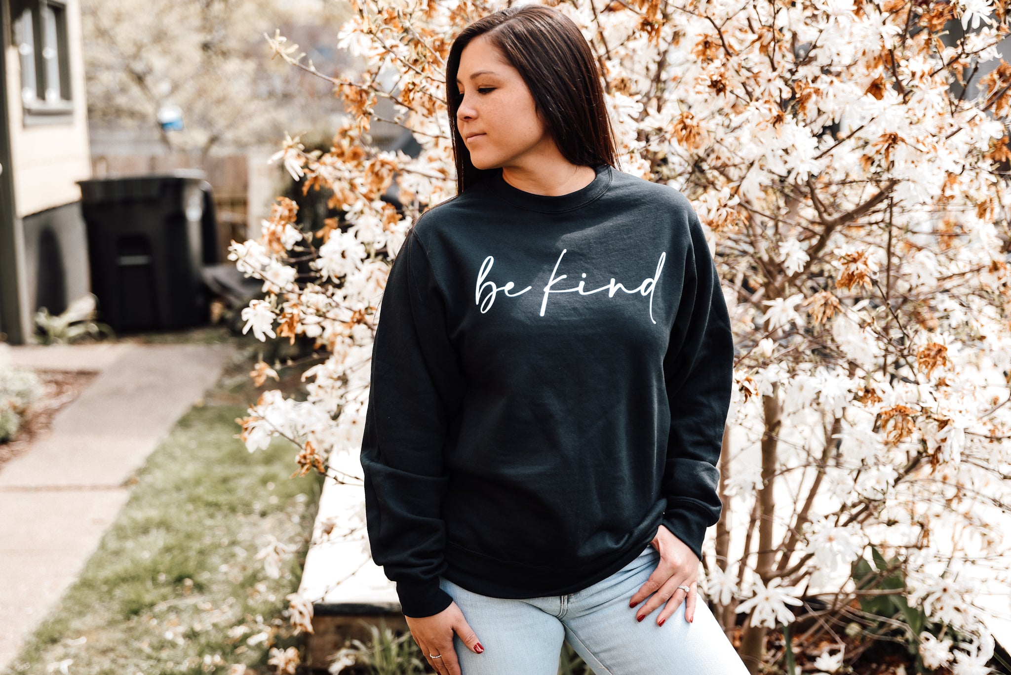 Be kind women's online sweatshirt