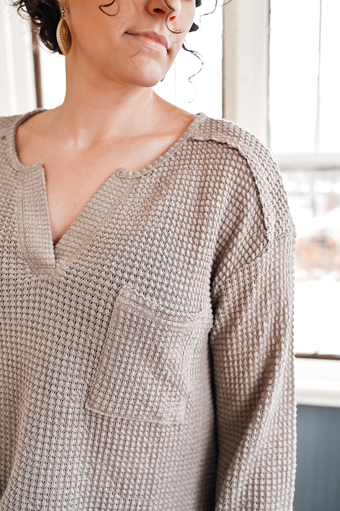 waffle-knit-top-with-pocket