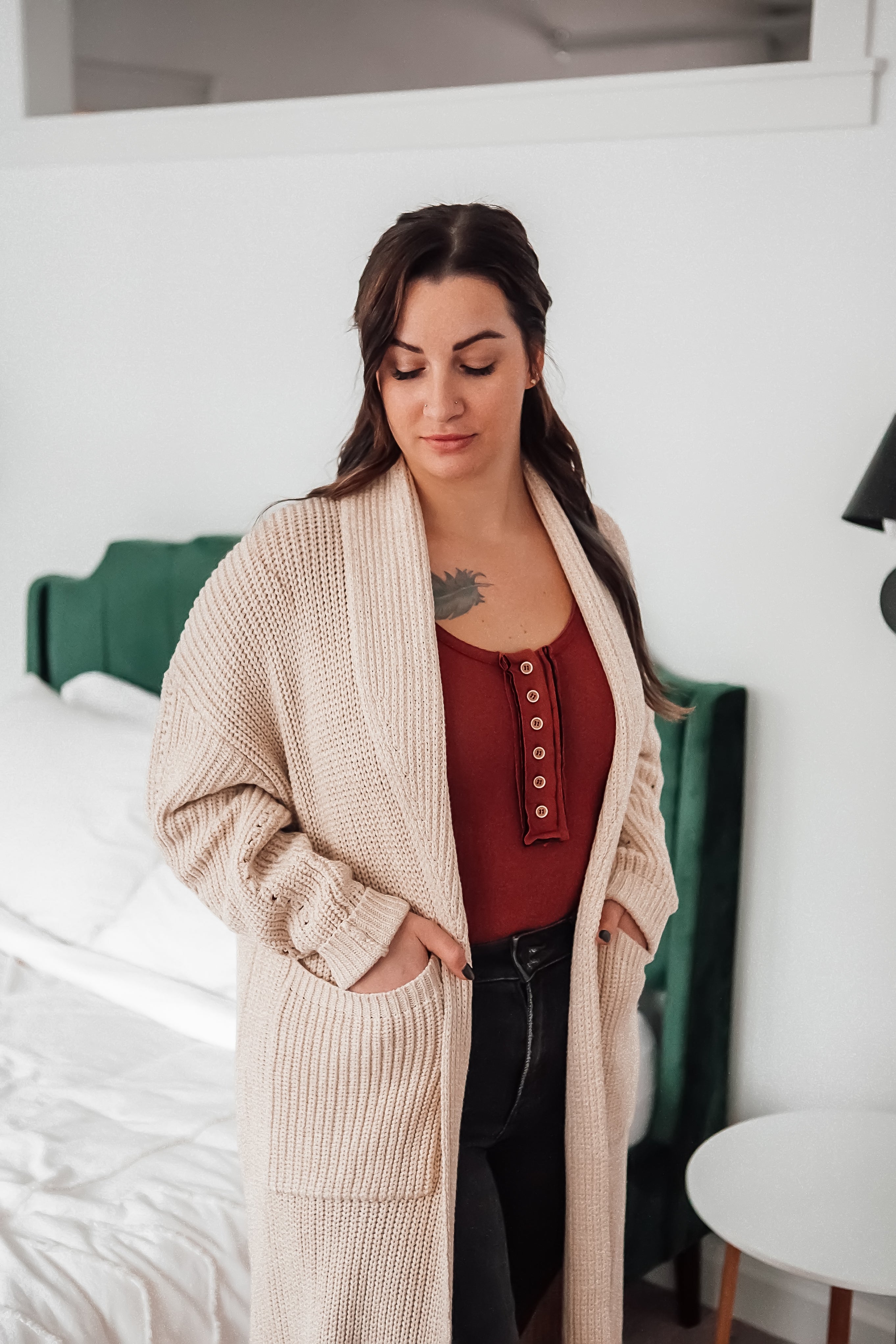 Knit duster outlet cardigan