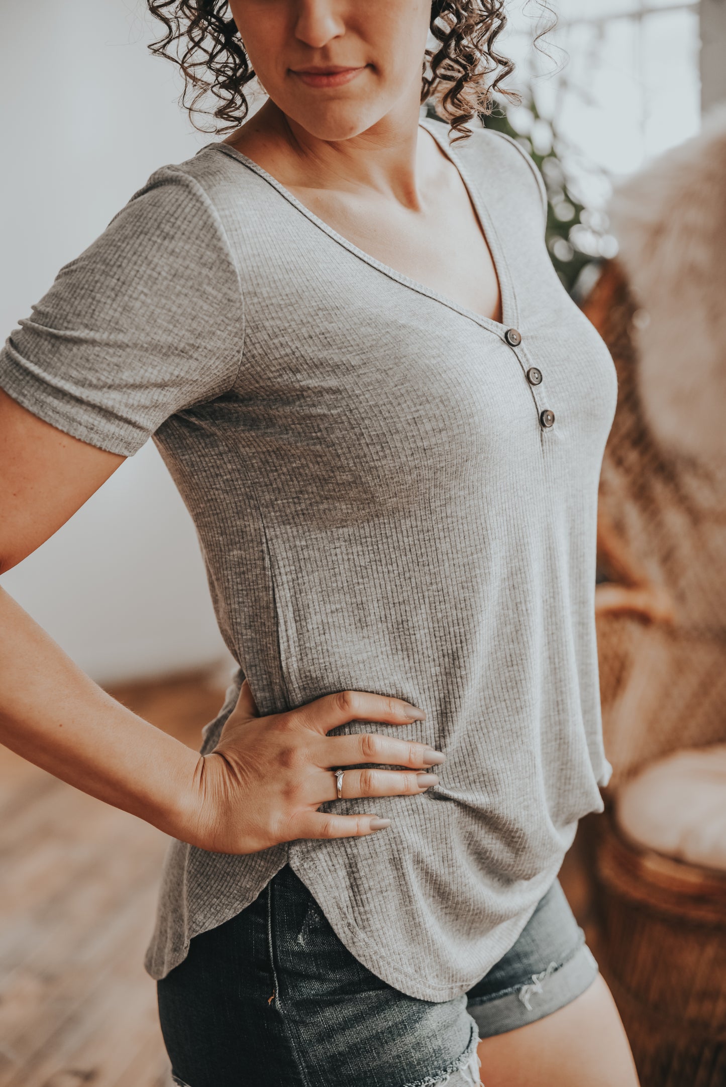 Ribbed Tee *Final Sale*